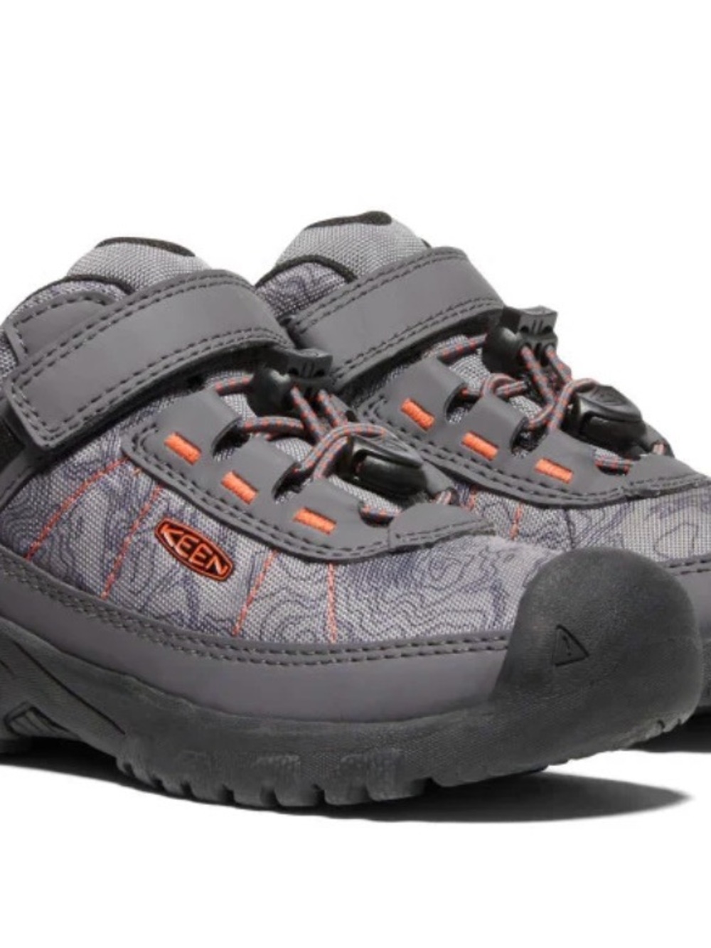 KEEN Unisex Gray Targhee Waterproof Bungee Lace Hiking Trail Shoe Sz 2